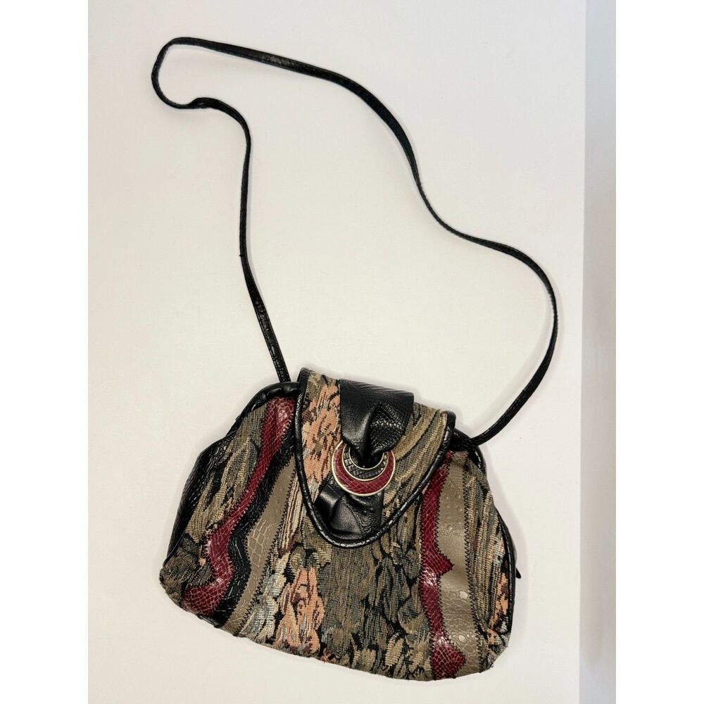 Vintage Dover Floral Tapestry Shoulder Bag Boho Purse Y2K - Picture 6 of 11
